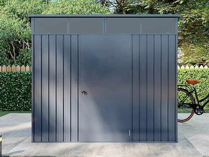 Metallhage bod av galvanisert stål - 0,4 mm - antrasittgrå 4,6 m² - CLAFTON