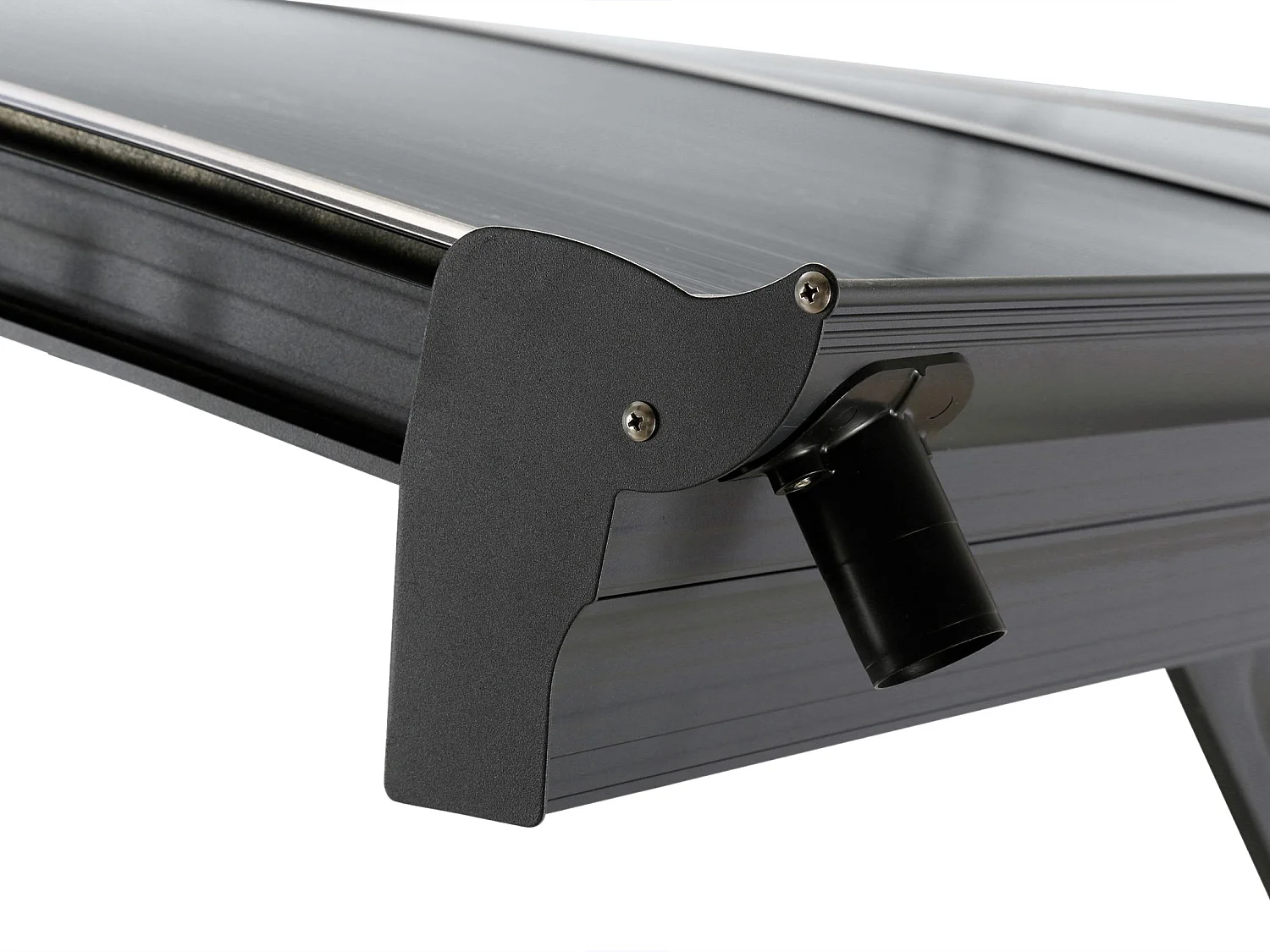 Cochera de aluminio autoportante para coche - 1 coche - 15,15 m² - Gris antracita - BARESA