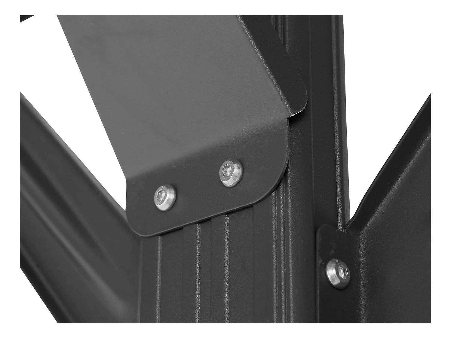 Tettoia pergola semplice autoportante in alluminio per 1 auto 15,15 m² Antracite - BARESA