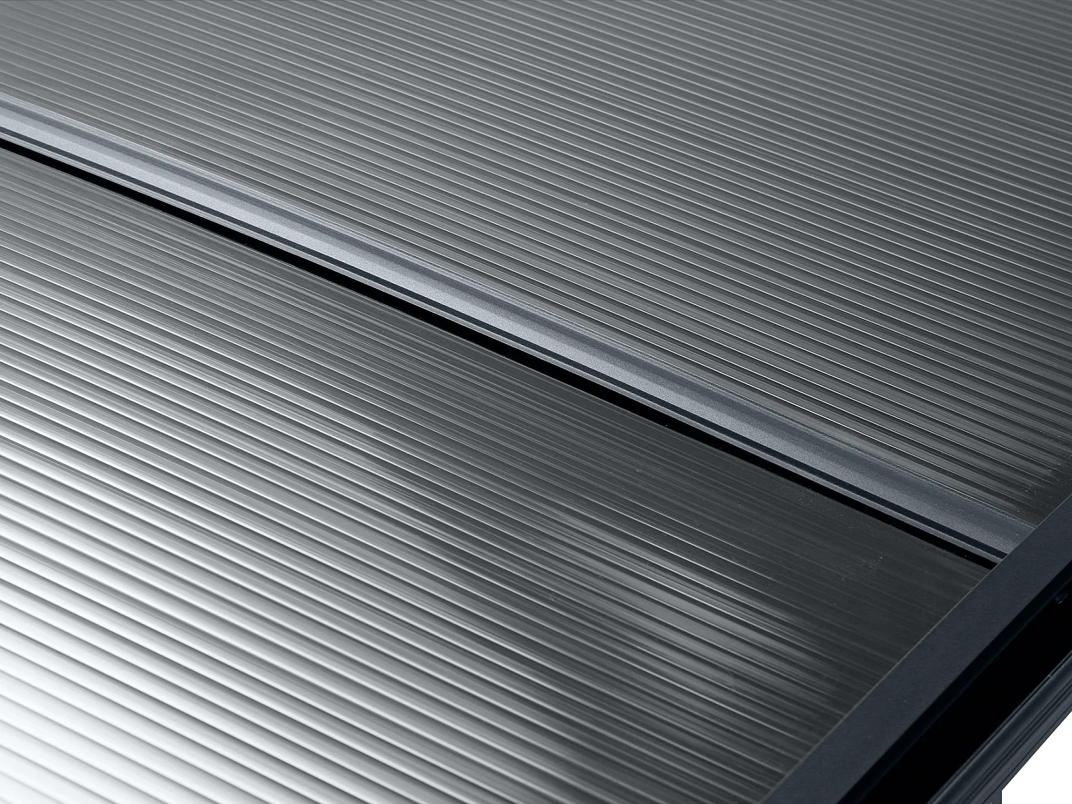 Carport pergola simple autoportant en aluminium - 1 voiture - 15,15 m² - Gris anthracite - BARESA