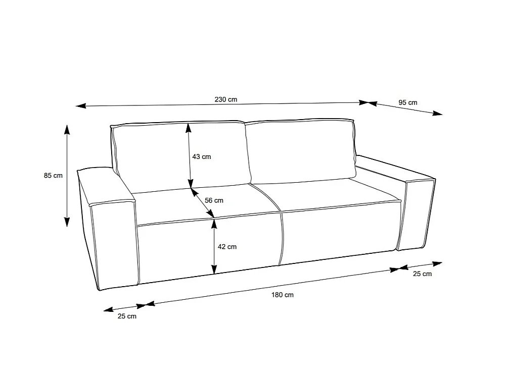 Canapé 3 places et 2 places en velours côtelé vert AMELIA