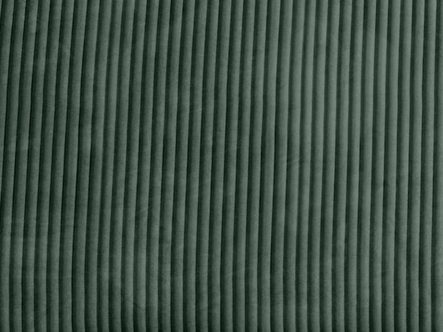 Driezits- en tweezitsbank van groen ribfluweel AMELIA