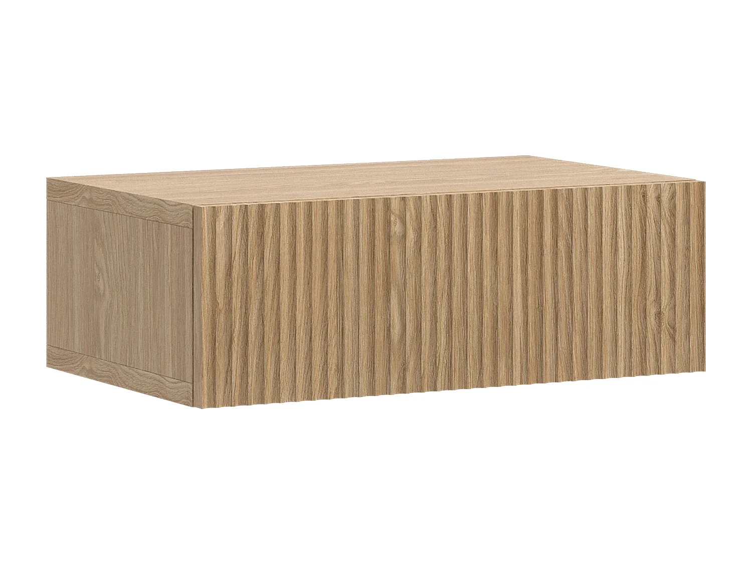 Table de chevet - 50cm - avec tiroir - suspendu - chêne - NOLIE