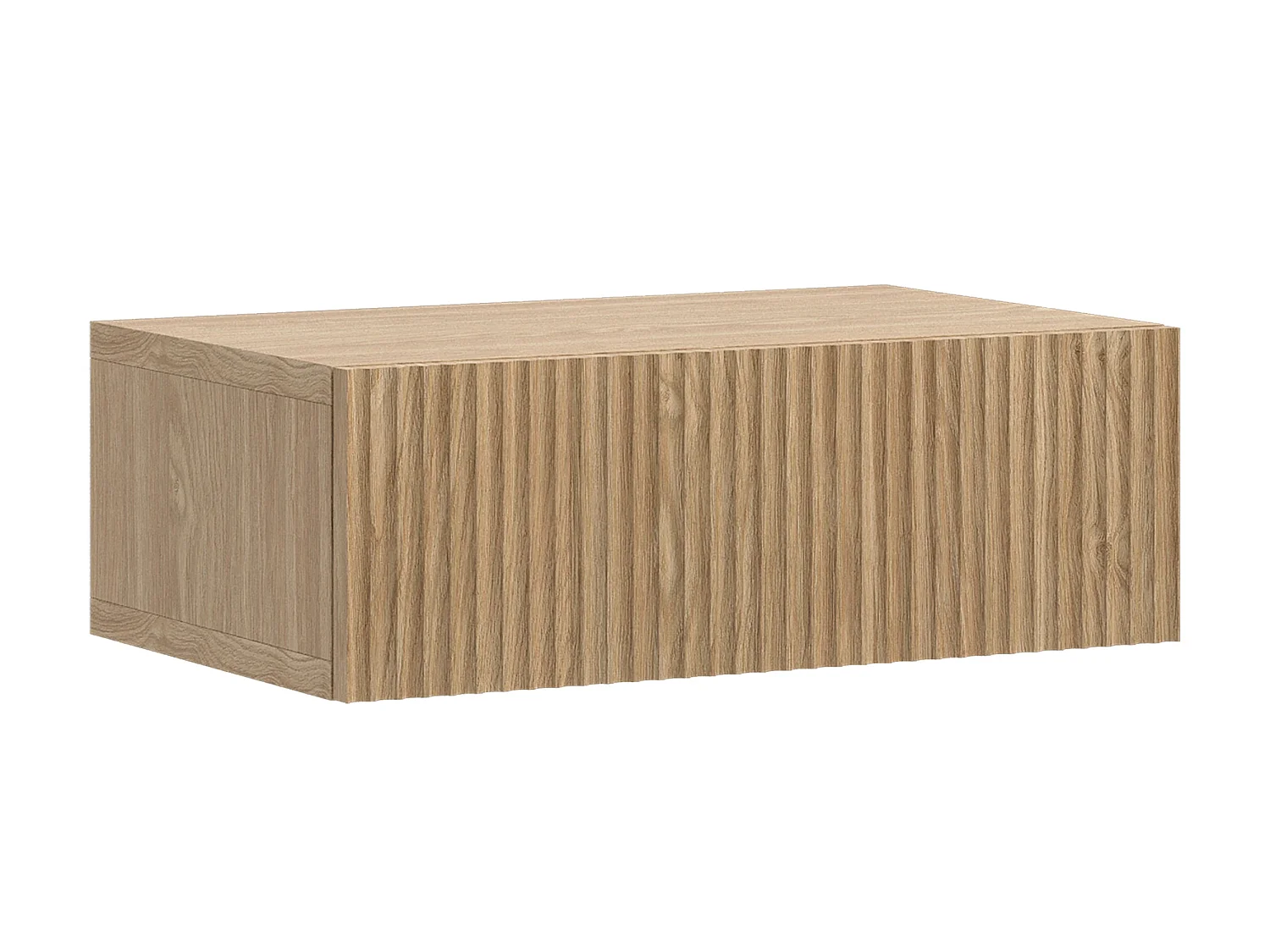 Table de chevet - 50cm - avec tiroir - suspendu - chêne - NOLIE