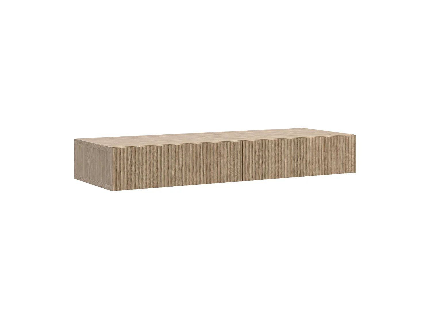 Kaptafel - 2 lades - eiken effect - 110 cm - NOLIE