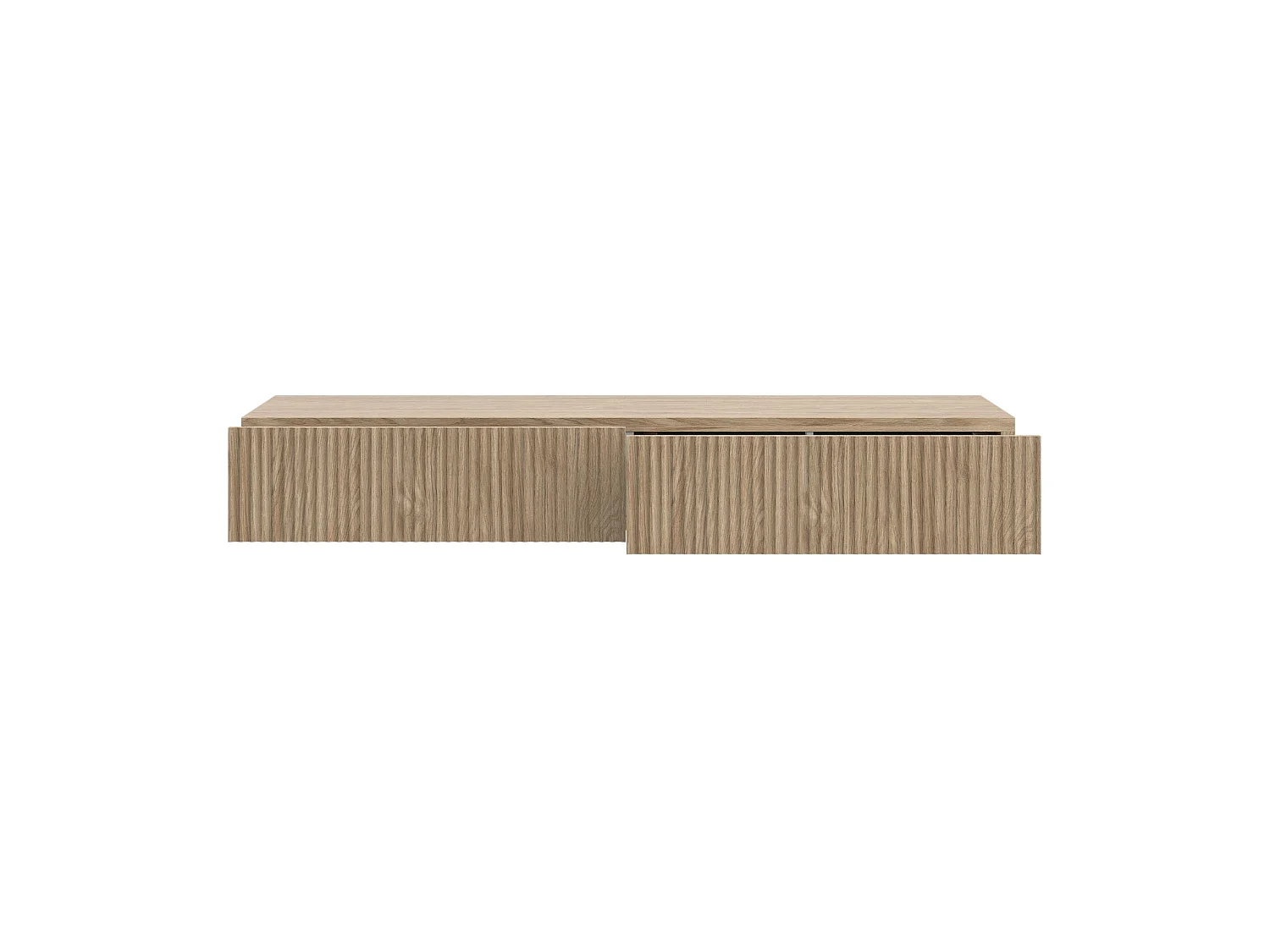 Kaptafel - 2 lades - eiken effect - 110 cm - NOLIE