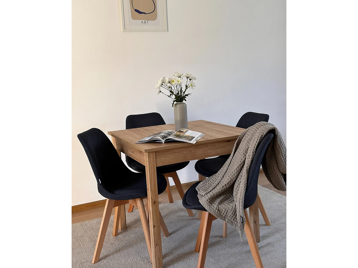 Couvre-lits CHAGYL Coton 150 x 200 cm Taupe