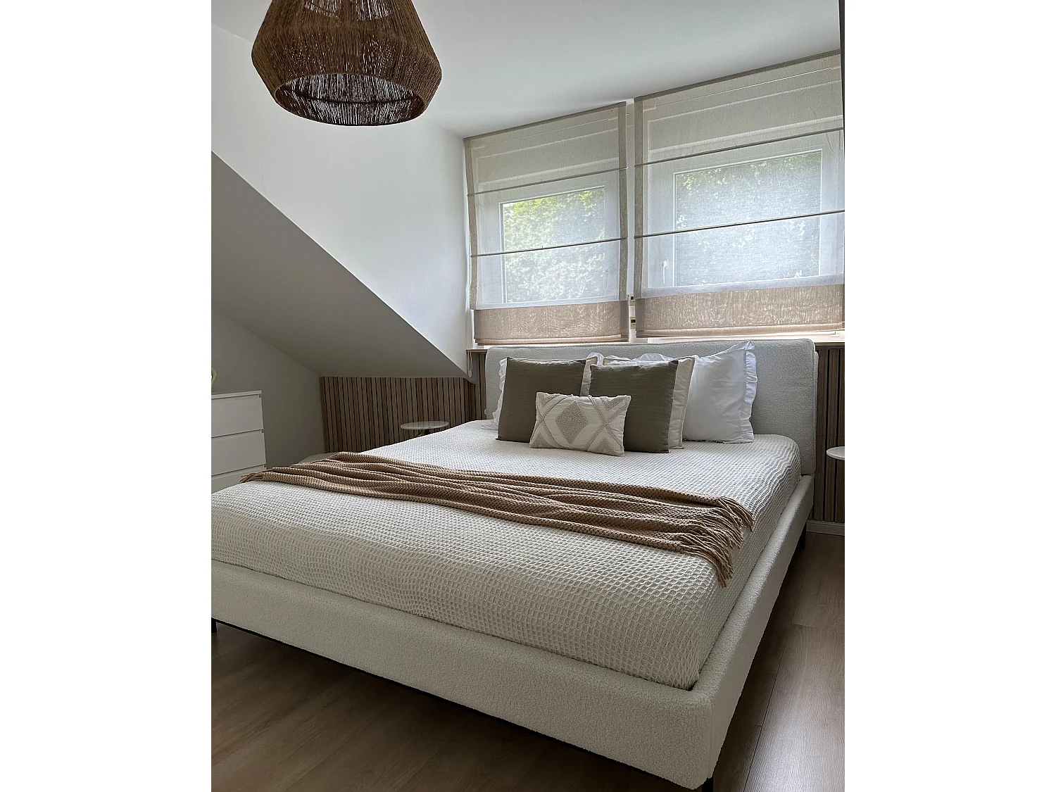 Tagesdecke CHAGYL Baumwolle 220 x 240 cm Hellbeige