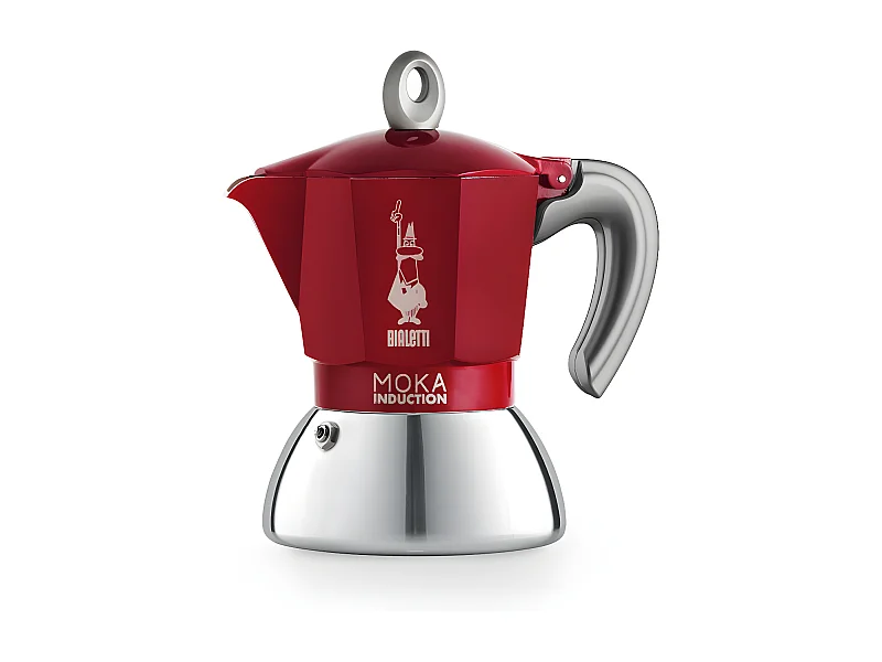 Cafetière italienne Moka induction 2 tasses rouge