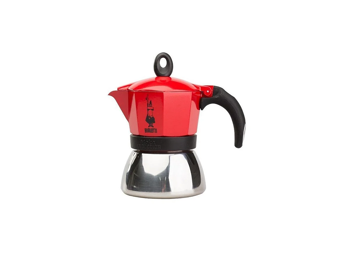 Cafetière italienne Moka induction 2 tasses rouge