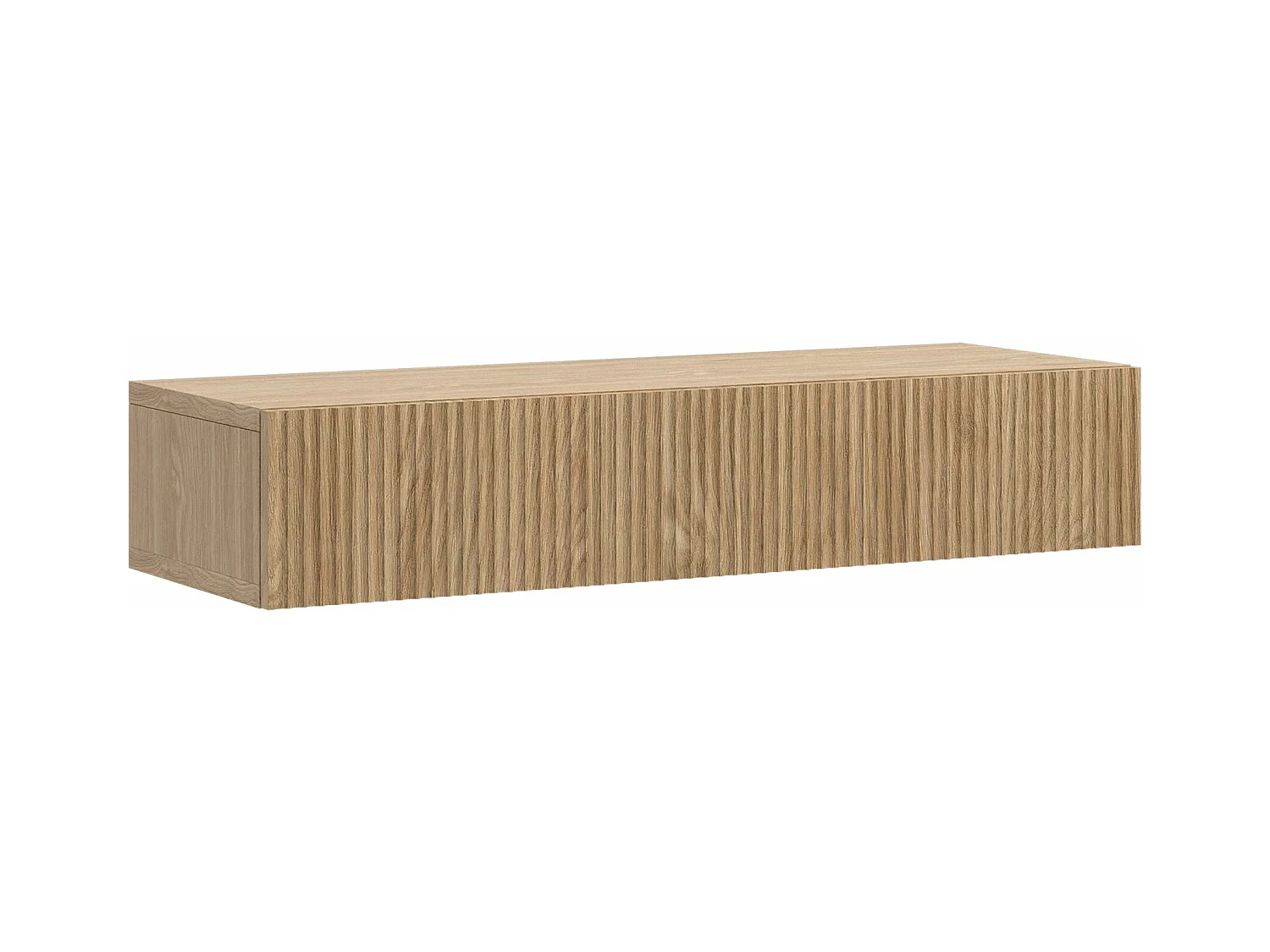 Consola - 90 cm - con cajones - suspendida - acabado roble - NOLIE