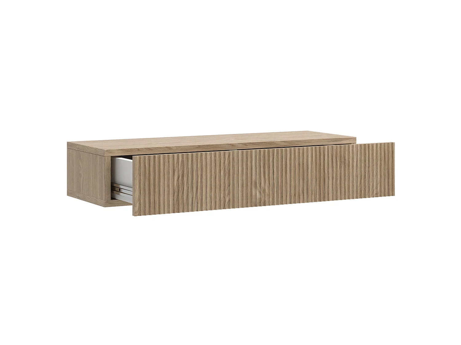 Hängekonsole - 90 cm - mit Schublade - Eichenholzoptik - NOLIE