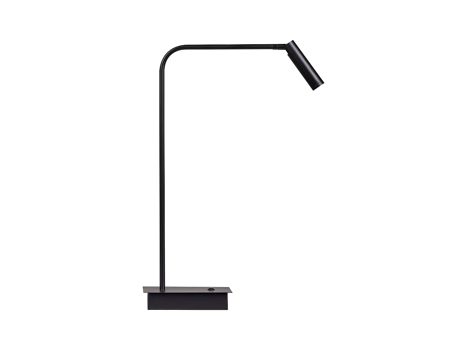 Moderne LED Schreibtischlampe Metall mit Sockel Verstellbarer Schirm Büro Arbeitszimmer Schwarz Lawson