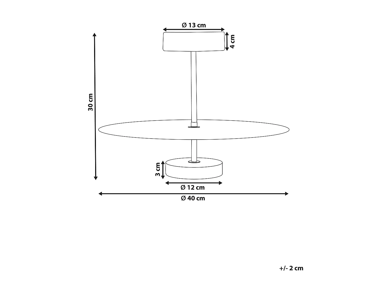Lampe LED suspendue AFRAM Métal Noir