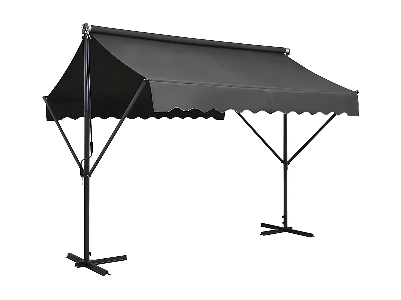 Toldo de pé 300x300 cm antracite