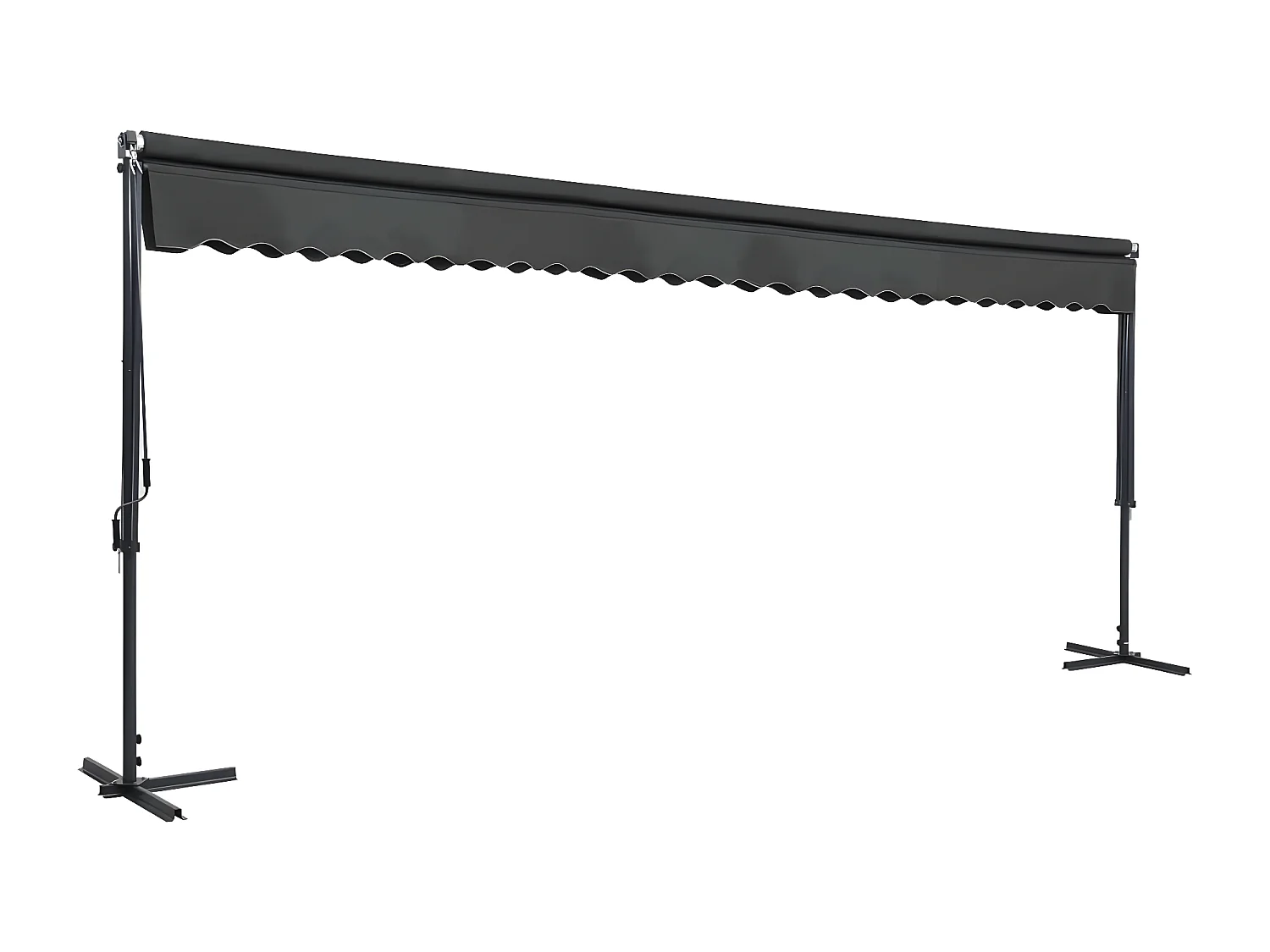 Auvent sur pied 600 x 300 cm Anthracite