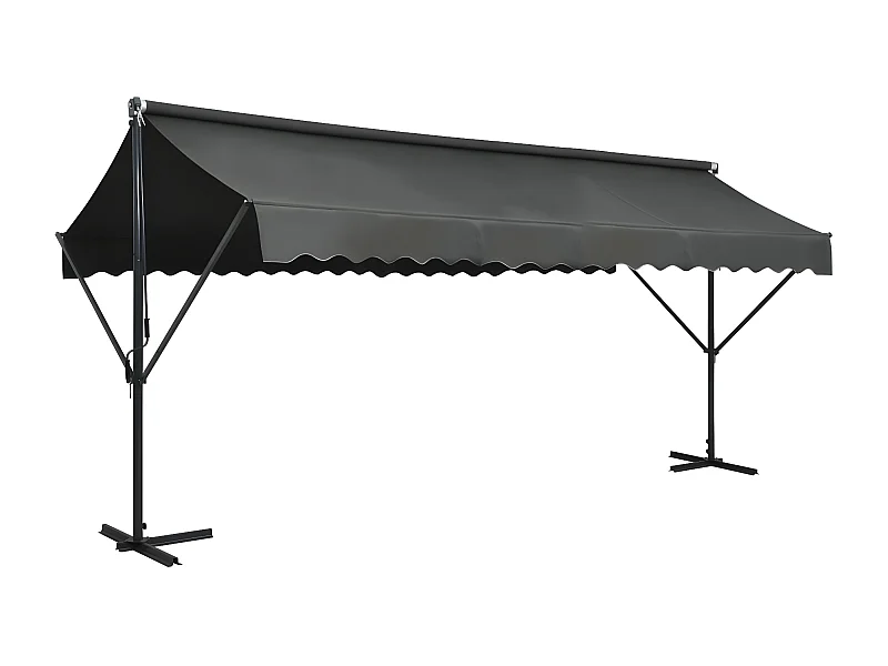 Toldo de pé 500x300 cm antracite