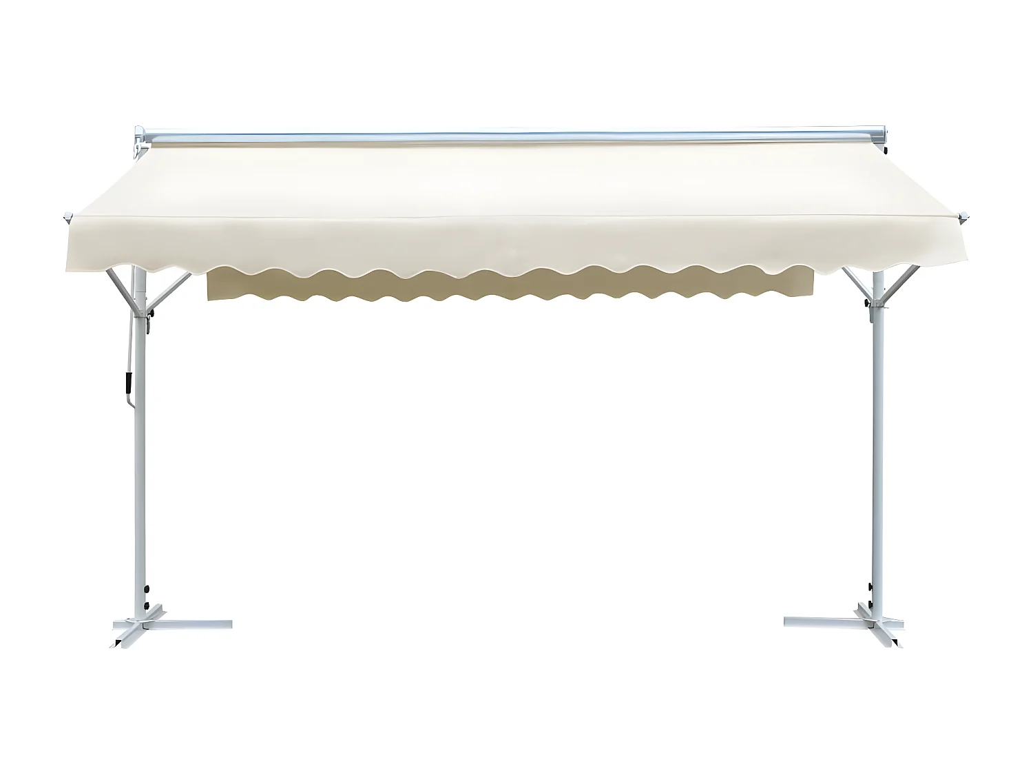 Auvent sur pied 4x3 m Crème