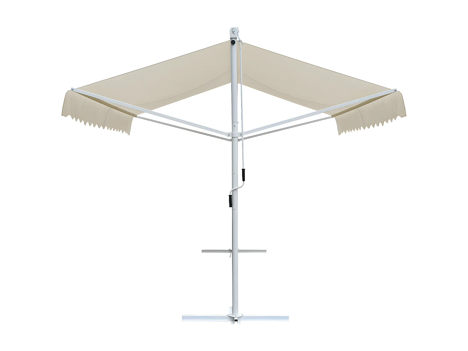 Auvent sur pied 4x3 m Crème