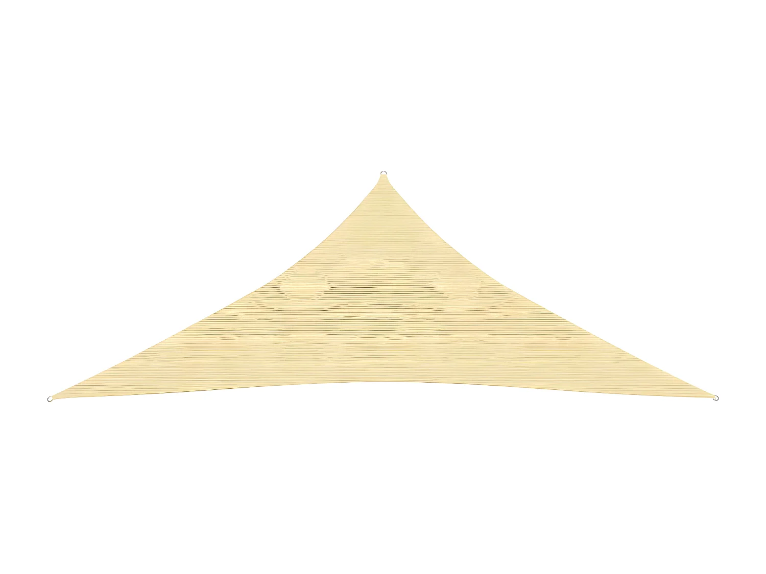 Voile d'ombrage en PEHD triangulaire 3,6x3,6x3,6 m Beige