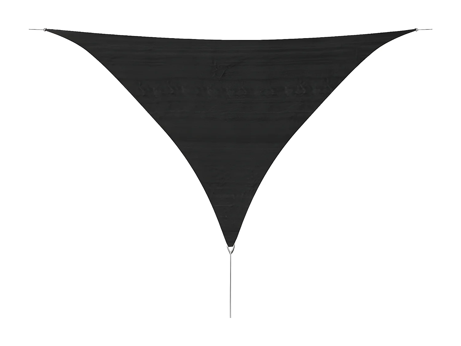 Voile d'ombrage en PEHD triangulaire 3,6 x 3,6 x 3,6 m Anthracite