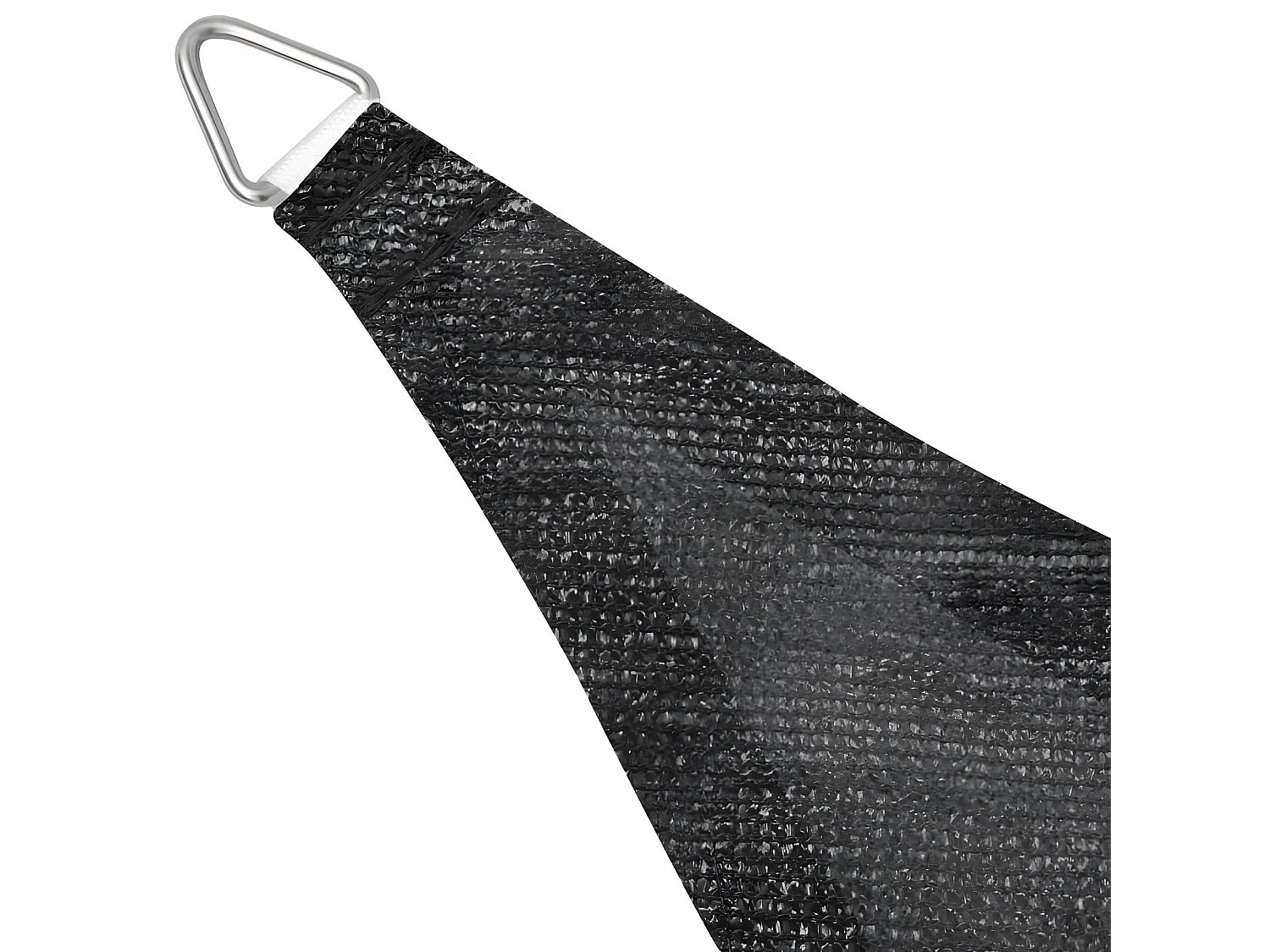 Voile d'ombrage en PEHD triangulaire 3,6 x 3,6 x 3,6 m Anthracite