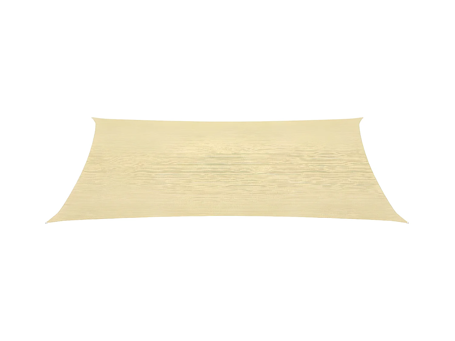 Voile d'ombrage en PEHD rectangulaire 4 x 6 m Beige
