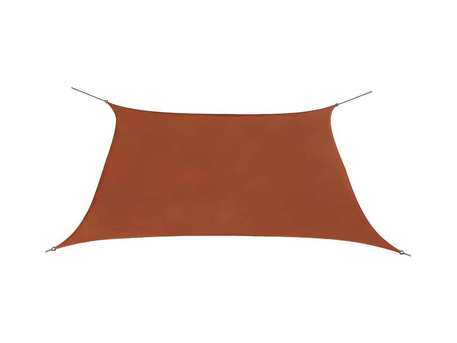 Zonnescherm vierkant 3,6x3,6 m oxford stof terracottakleur