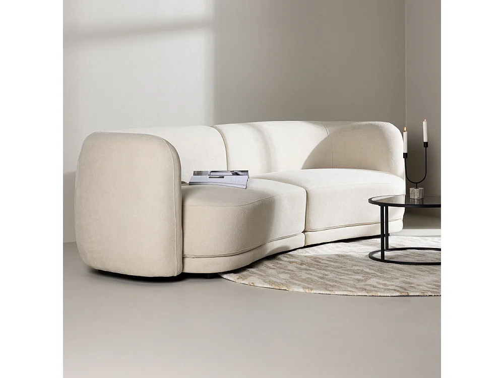 Canapé Design 3 Places "Cielo" 268cm Blanc