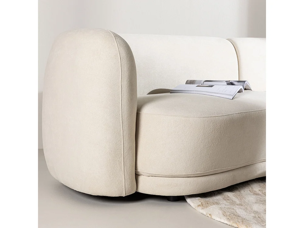 Canapé Design 3 Places "Cielo" 268cm Blanc