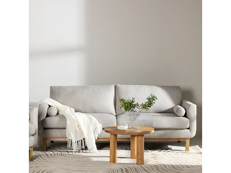 Olympos Sofa 3-Sitzer beige.