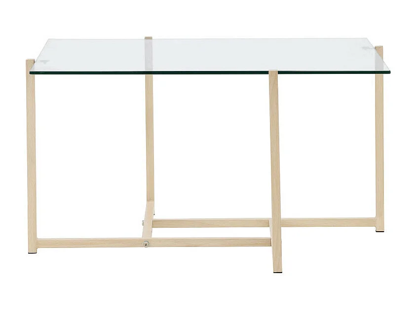 Table Basse Design "Hybrid" 80cm Transparent