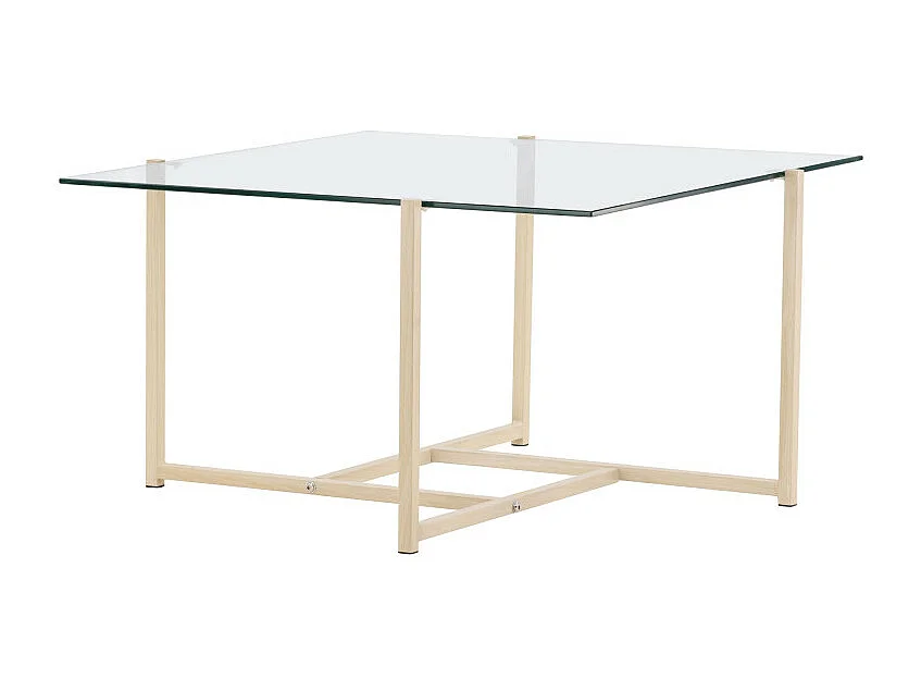 Table Basse Design "Hybrid" 80cm Transparent