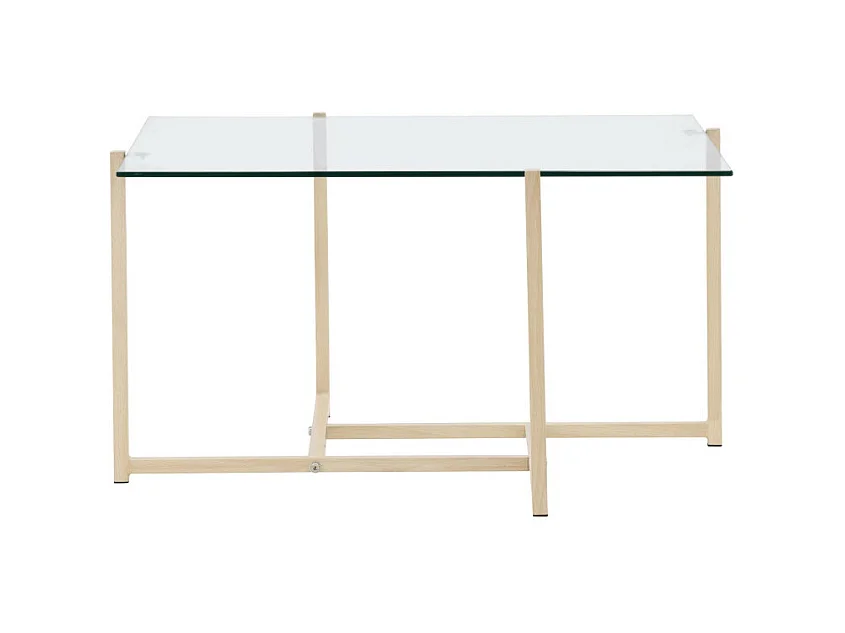 Table Basse Design "Hybrid" 80cm Transparent