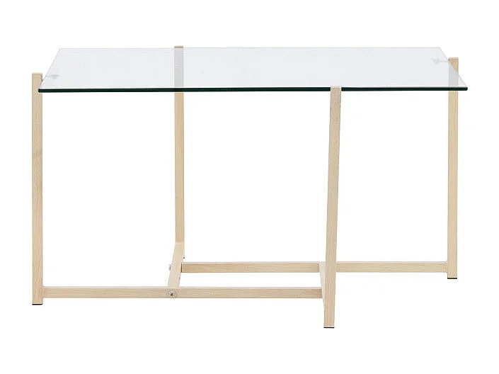 Table Basse Design "Hybrid" 80cm Transparent