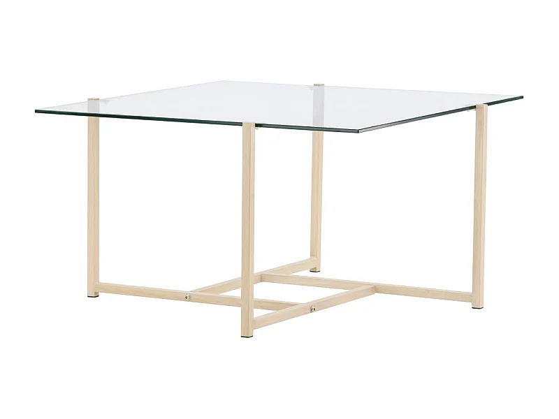 Table Basse Design "Hybrid" 80cm Transparent