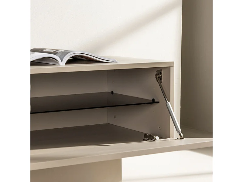 Meuble TV 2 Portes "Cuenca" 160cm Beige