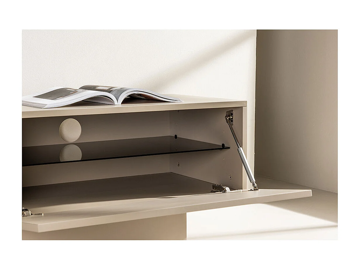 Meuble TV 2 Portes "Cuenca" 160cm Beige