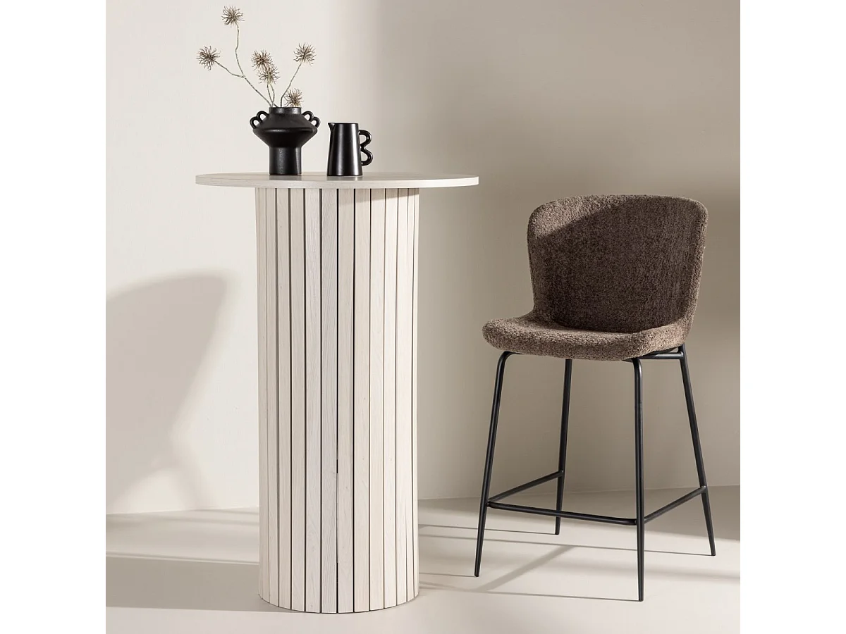 Table de Bar "Haron" 70cm Blanc