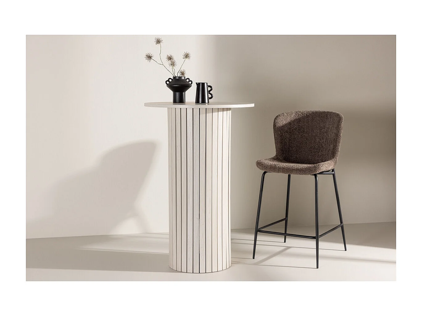 Table de Bar "Haron" 70cm Blanc