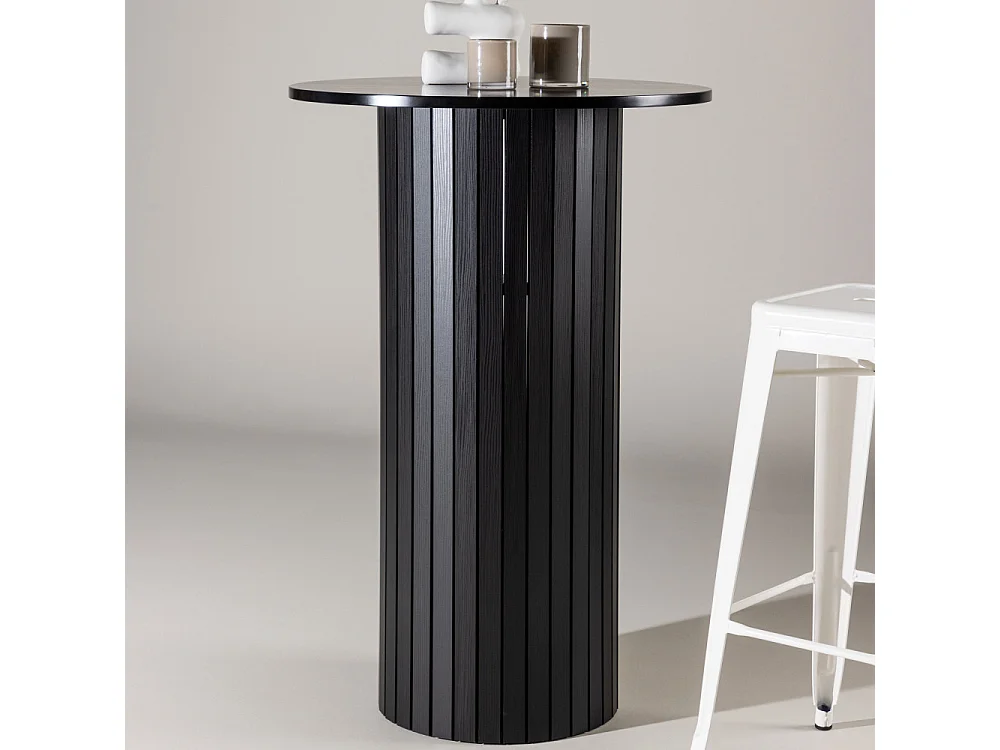 Härön Bartisch Ø70 cm schwarz.