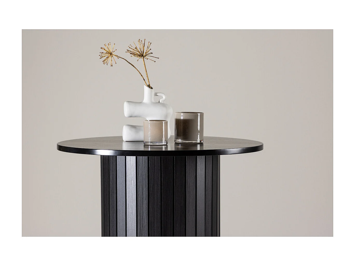 Table de Bar Design "Haron" 105cm Noir