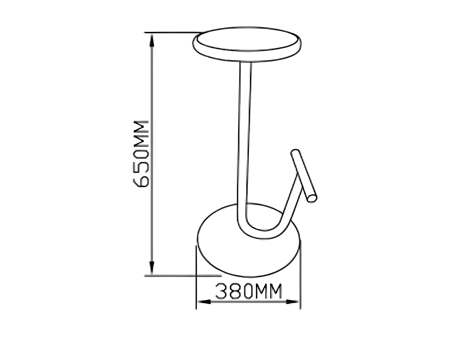 Tabouret Diani 65 cm