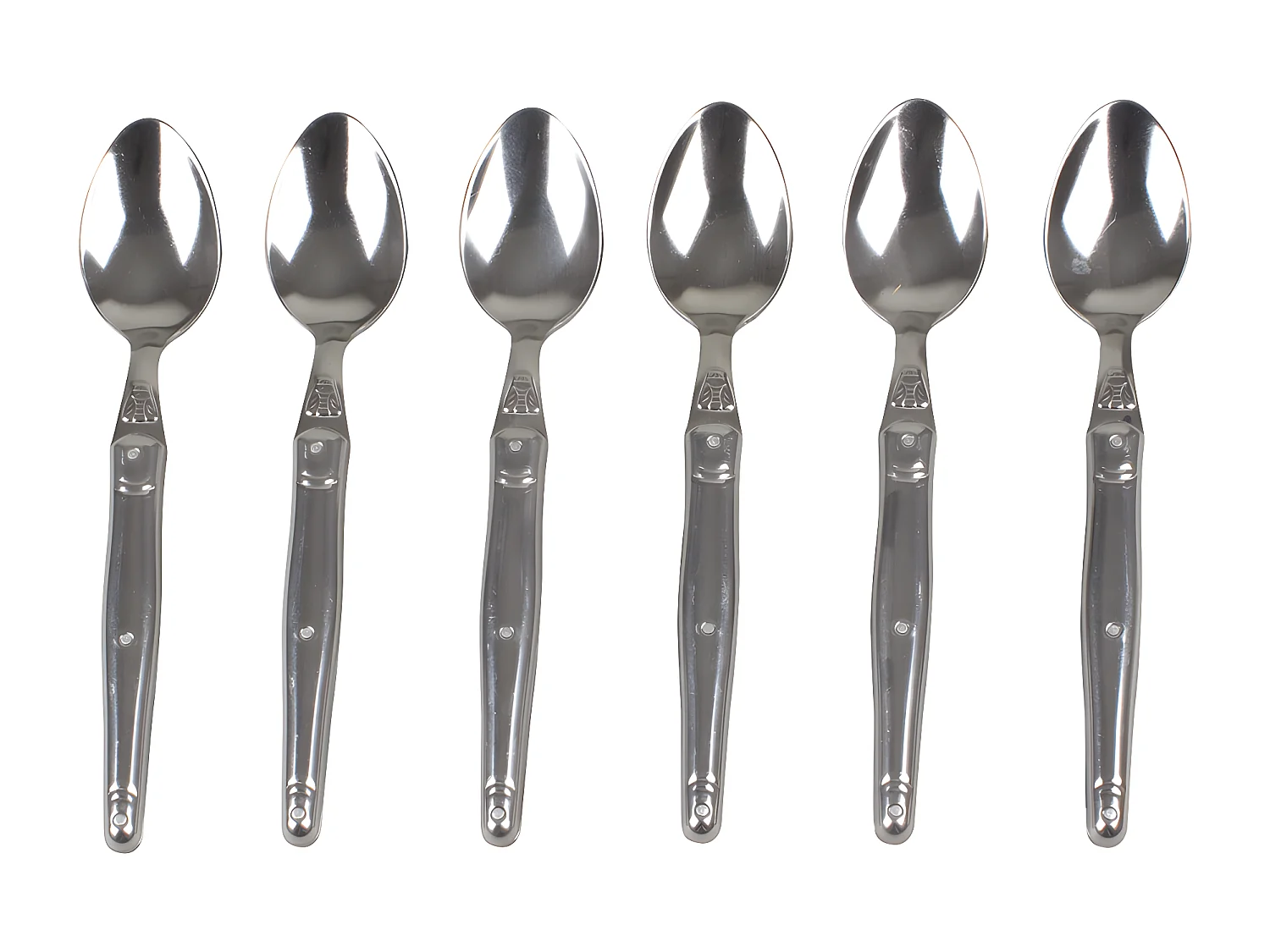 Coffret de 6 cuillères à café inox laguiole