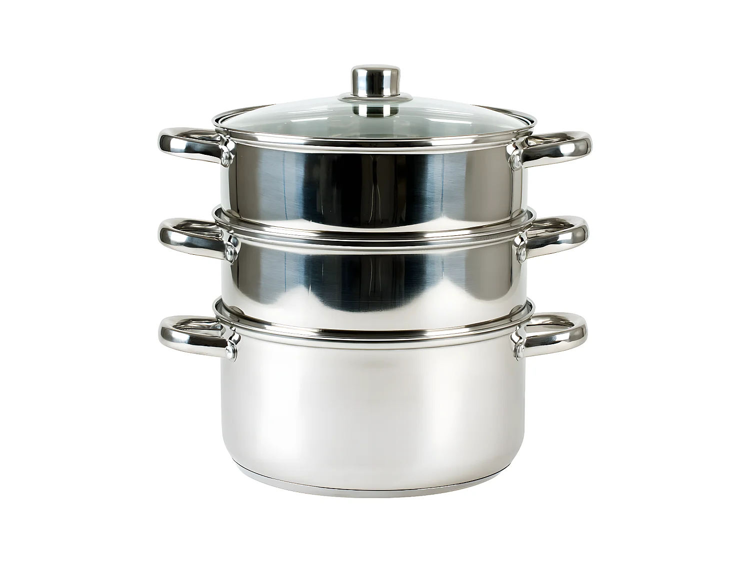 Combiné vapeur inox 20 cm 3 compartiments