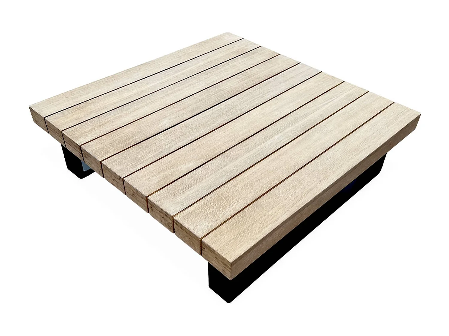 Conjunto de muebles de jardín de madera y aluminio para 5 personas