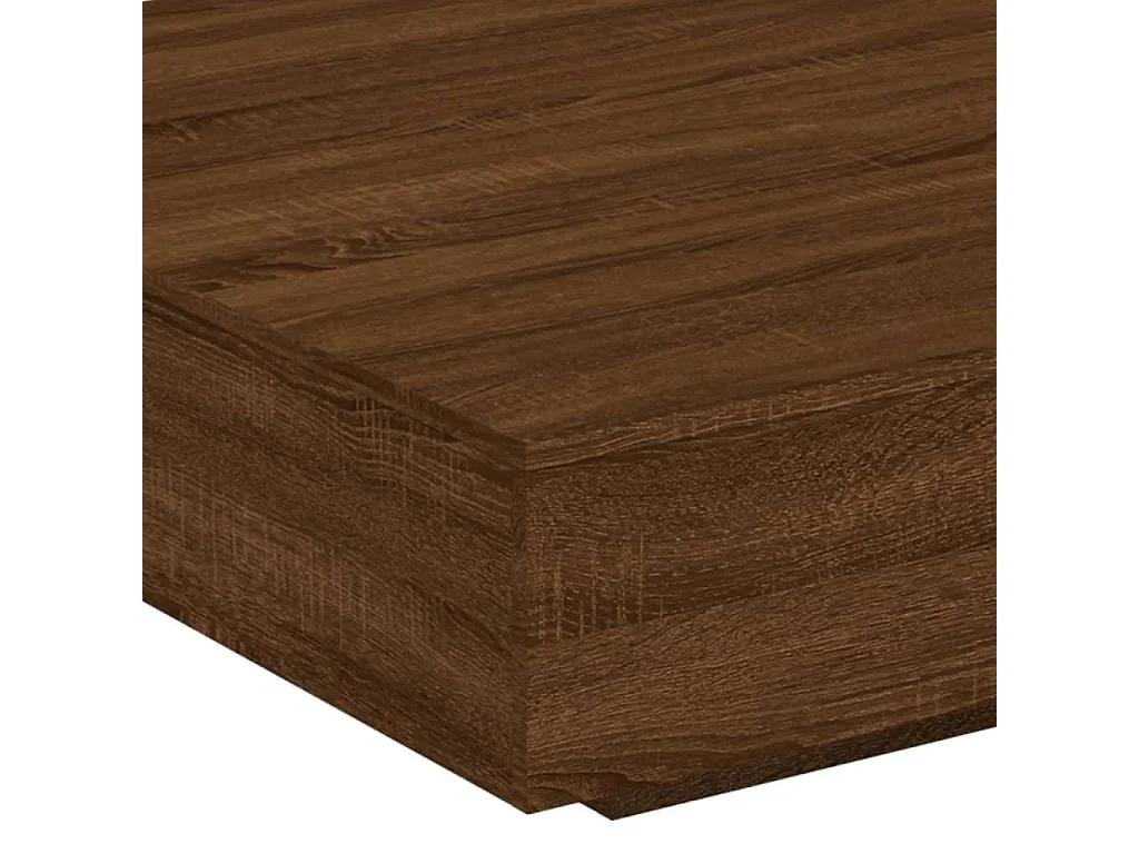 Couchtisch Braun Eichen-Optik 100x100x31 cm Holzwerkstoff