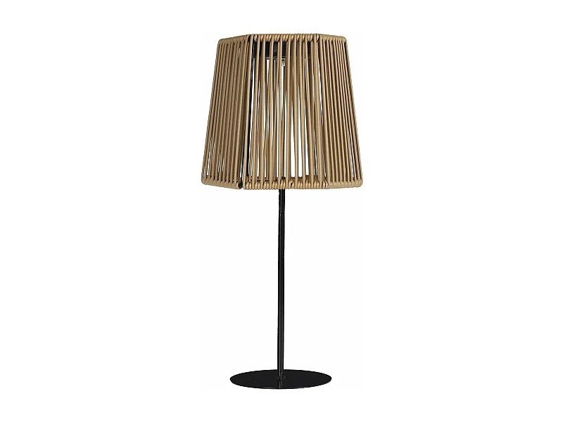 Lampe De Table Solaire Beige H40cm Marron
