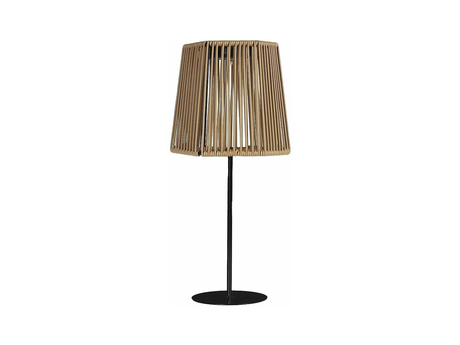 Lampe De Table Solaire Beige H40cm Marron