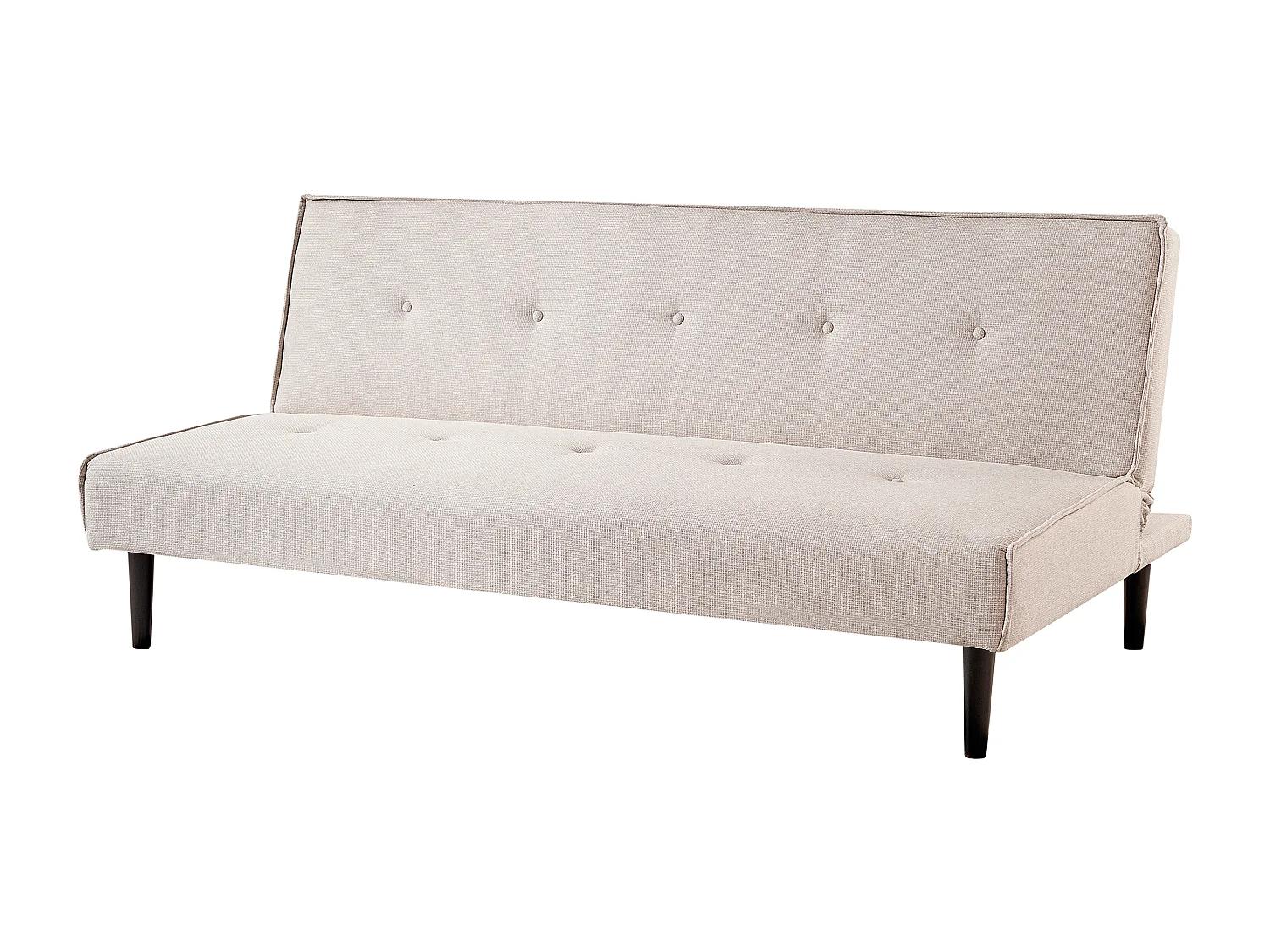 Slaapbank VISBY Stof Lichtbeige 3-zitter